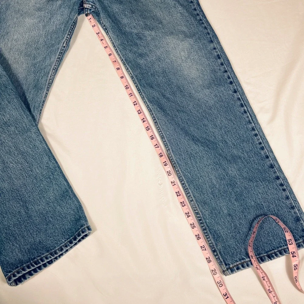 Vintage 1998 Levis 505 Regular Fit Straight Leg Jean Blue Denim 36x30 00505-4891